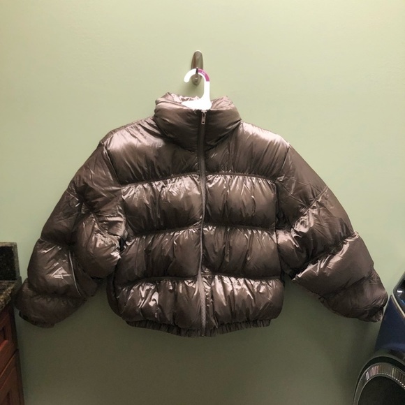 Women’s Calm Gray Puffer Jacket - Picture 1 of 6
